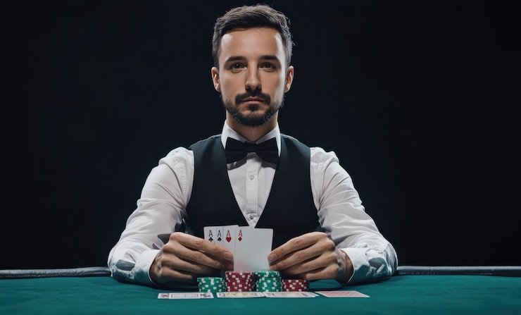 Screenshot of AduQ betting interface on gowin789 apk showing fold, check, call, and raise buttons